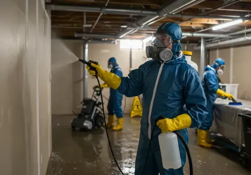 Basement Sanitization and Antimicrobial Treatment process in Sweetwater County, WY